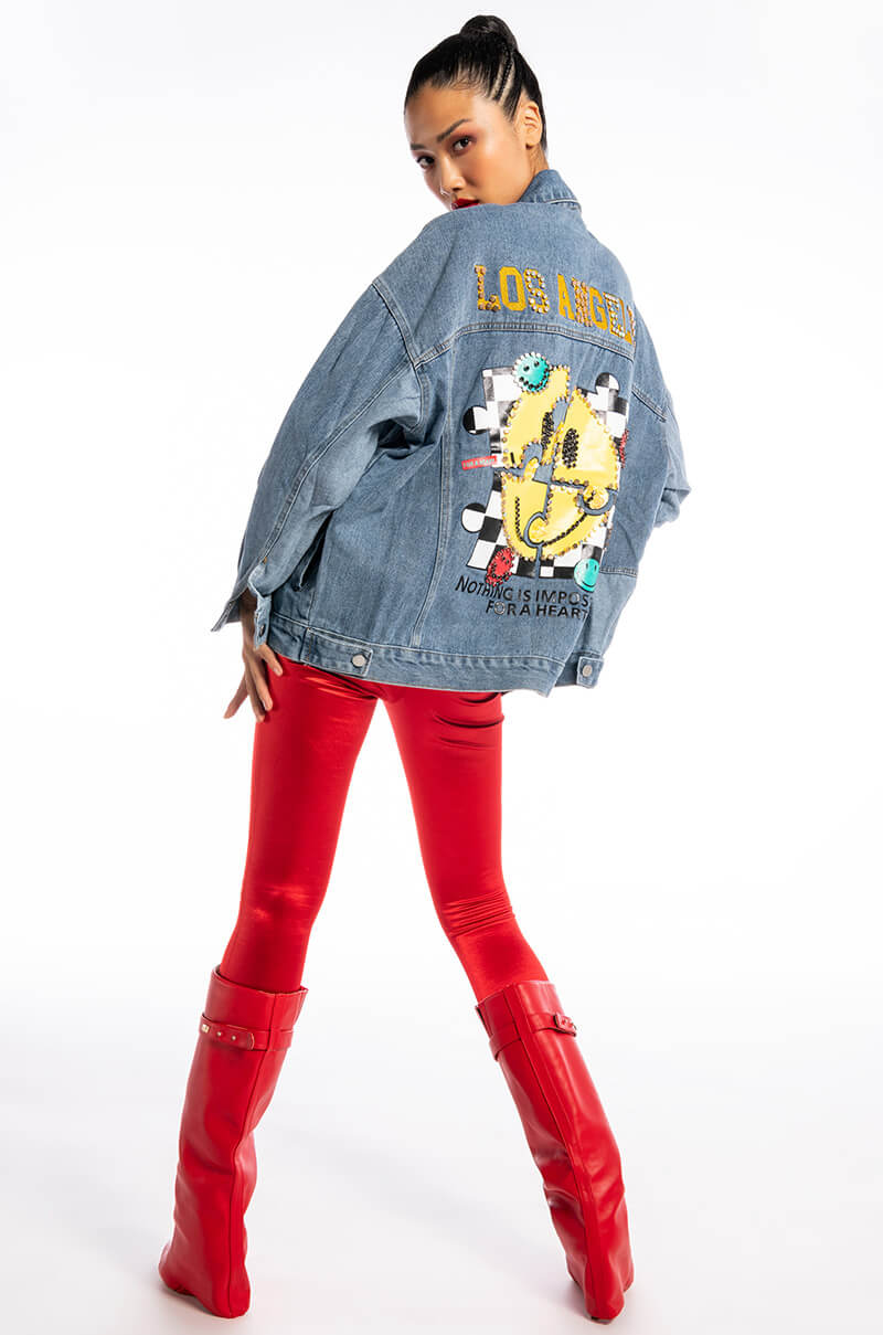LA TRICKED OUT DENIM JACKET