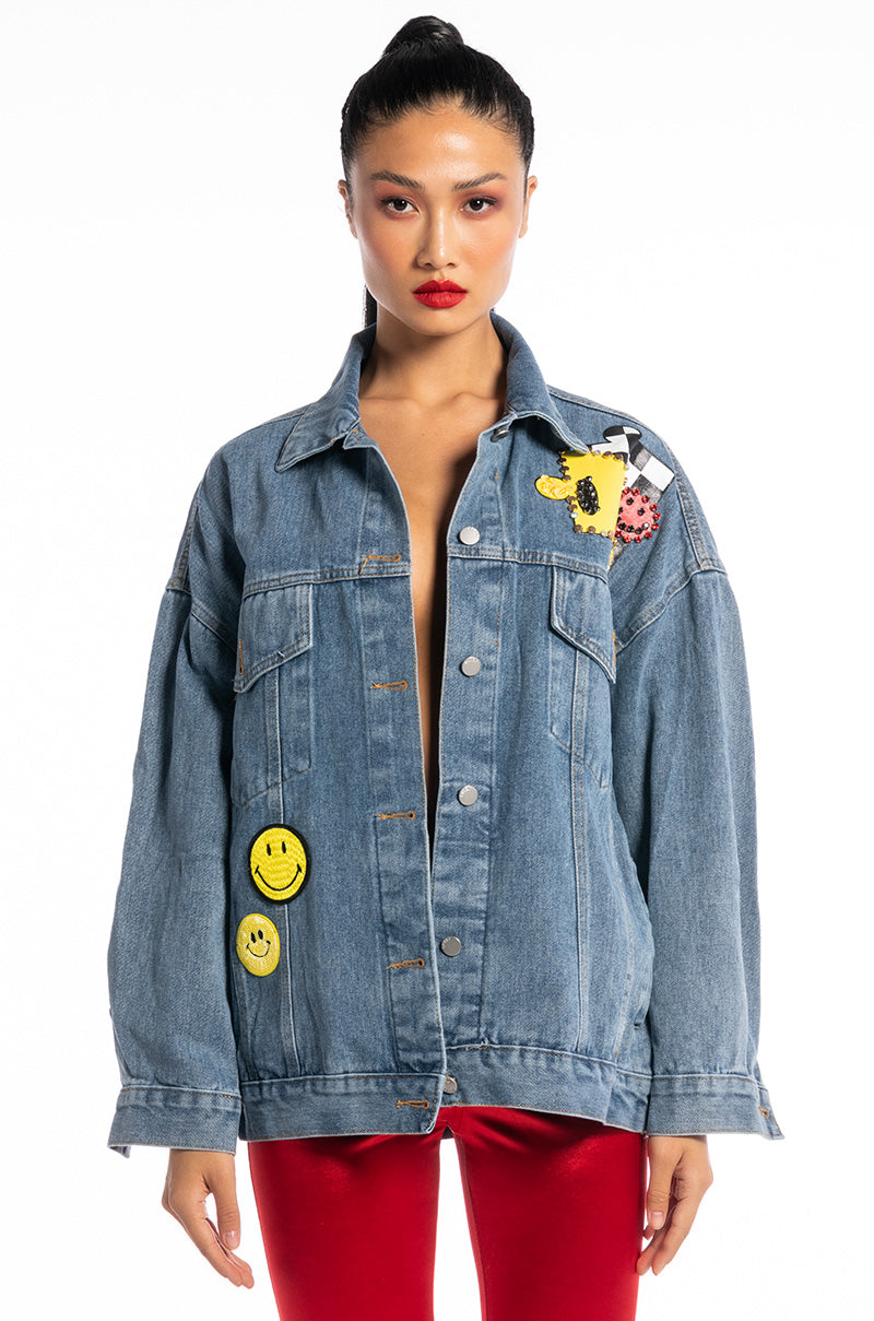 LA TRICKED OUT DENIM JACKET