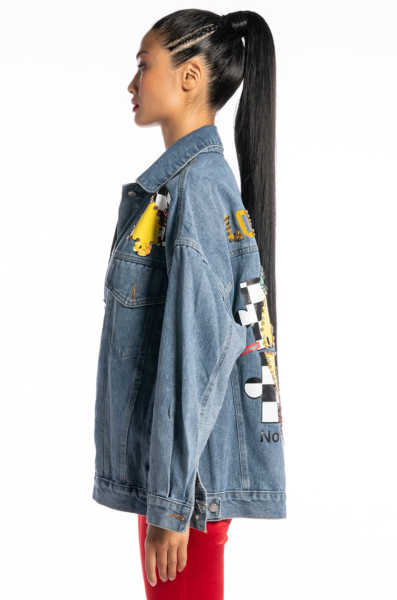LA TRICKED OUT DENIM JACKET