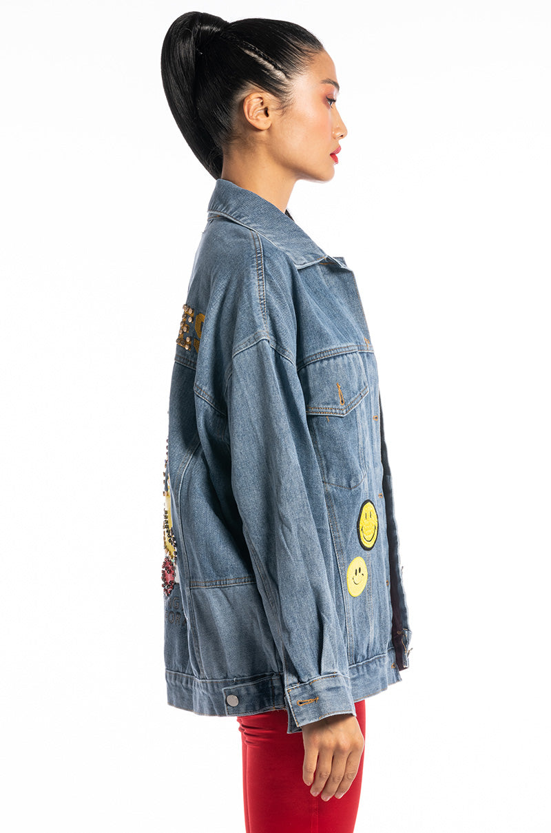 LA TRICKED OUT DENIM JACKET
