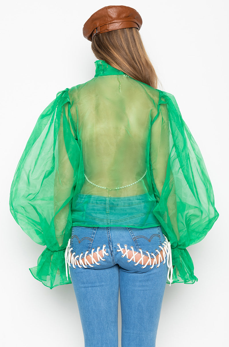 LADY LIKE PUFF SLEEVE BLOUSE