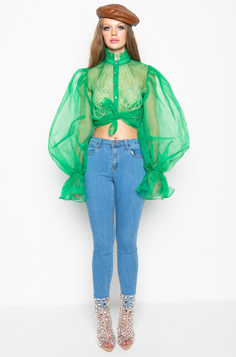 LADY LIKE PUFF SLEEVE BLOUSE