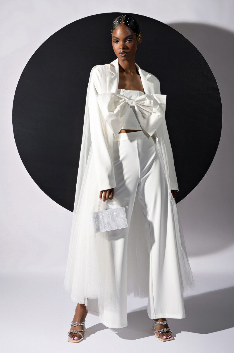 LAST BASH TULLE BLAZER TRENCH