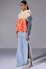 LASTING LOVER HIGH RISE SIDE SLIT JEANS