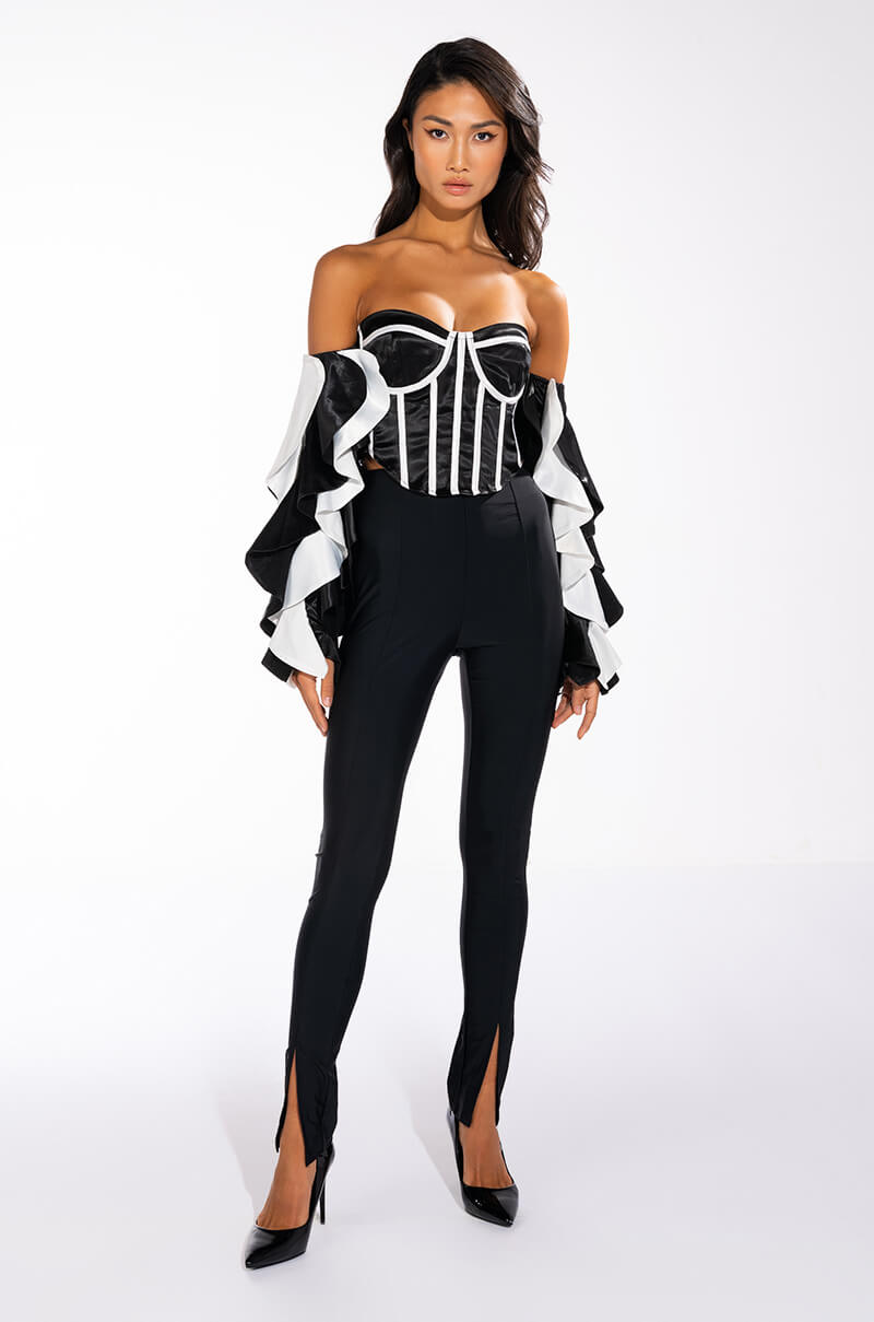 LATE TO PARTY FRONT SLIT LEGGING