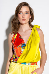 LELANI BOW DETAIL SLEEVELESS BLOUSE