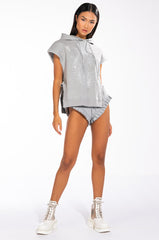 LAZY DAYZ RUFFLE DETAIL BOOTY SHORT
