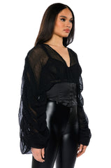 LEILANI CORSET DETAIL BLOUSE