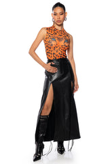 WILD THOUGHTS SLEEVELESS MESH BODYSUIT