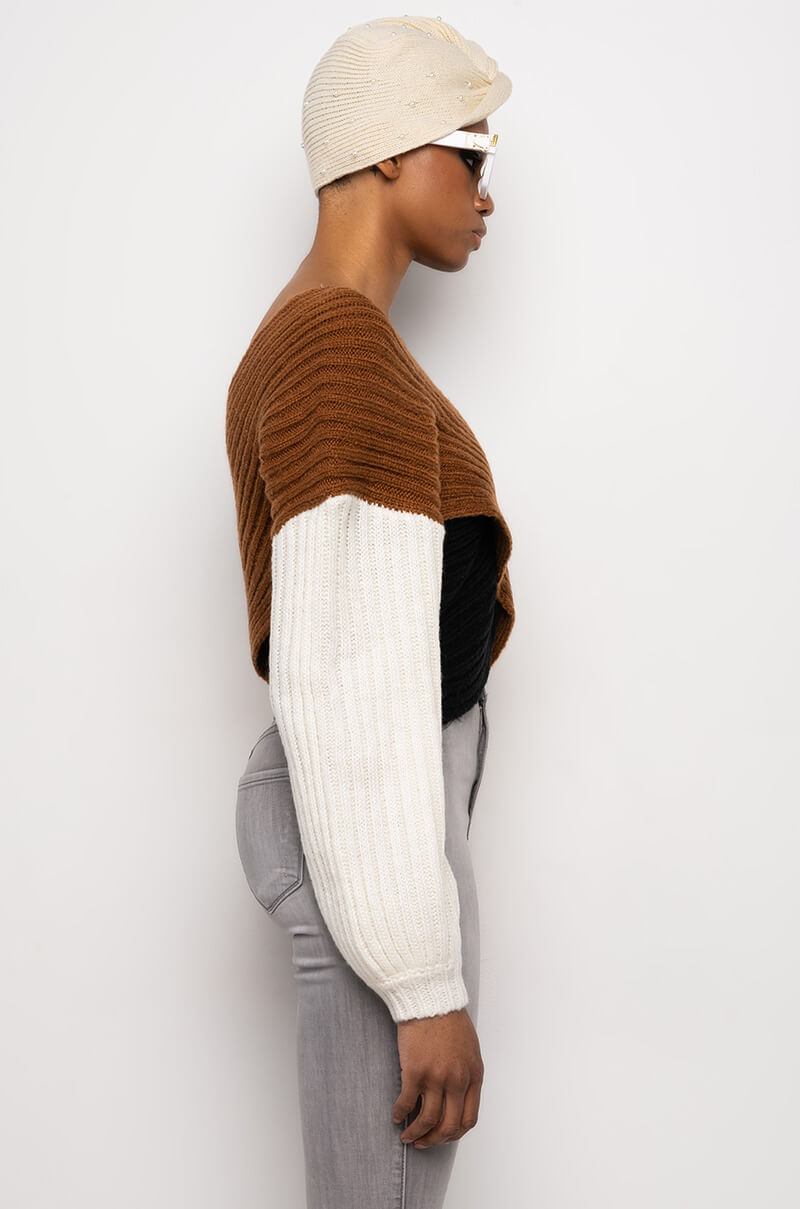 MILA RIBBED KNIT SWEATER