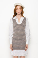 LEVEL UP COLLARED MINI DRESS