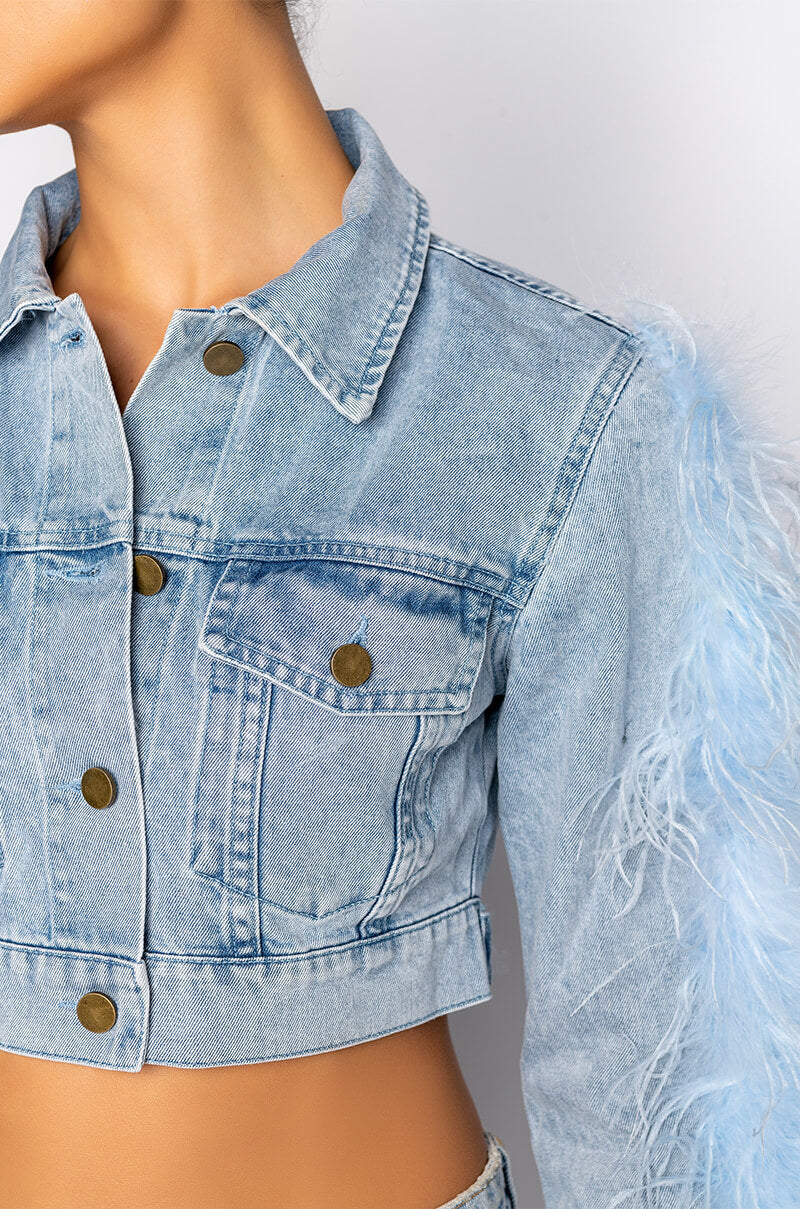LIGHT AS A FEATHER DENIM JACKET