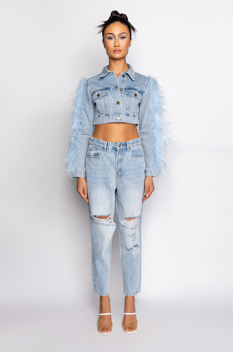 LIGHT AS A FEATHER DENIM JACKET
