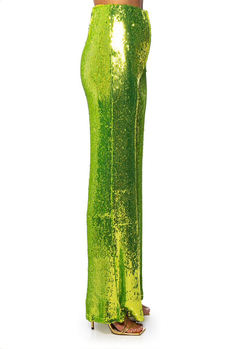 LIMEADE DREAMING SEQUIN TROUSER