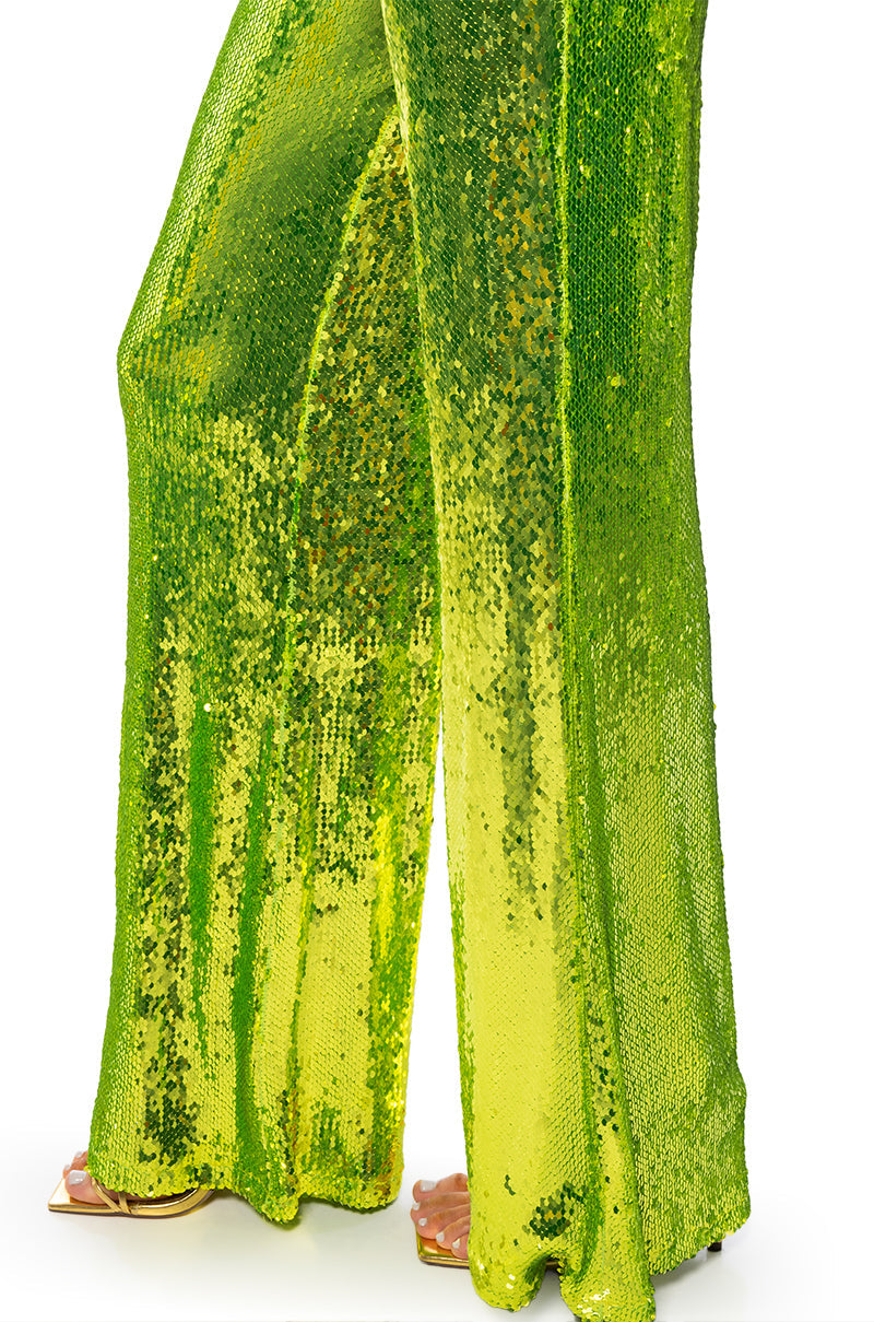 LIMEADE DREAMING SEQUIN TROUSER