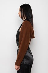 CELESTE CHAIN SHRUG SWEATER