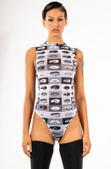 LIP SERVICE SLEEVELESS MESH BODYSUIT