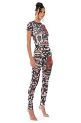 LIPS ARE SEALED MESH LEGGING