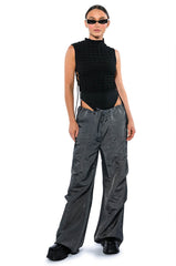 LITTLE MISS ATTITUDE TEXTURED BODYSUIT