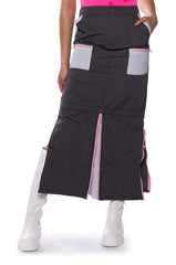 LOLA NYLON CARGO SKIRT