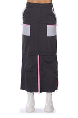 LOLA NYLON CARGO SKIRT