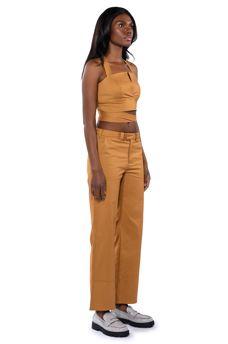 LONDYN CROSS BACK WRAP TANK TOP
