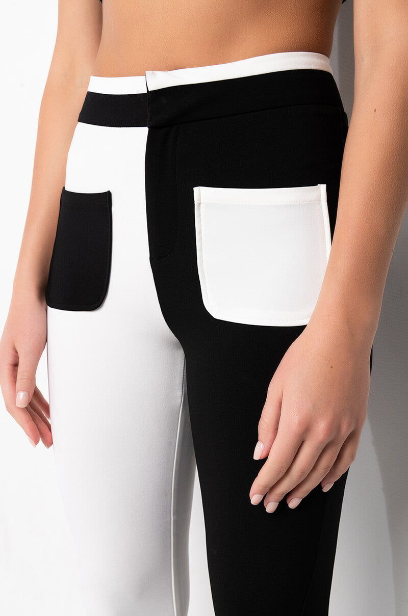 LONG LINES COLORBLOCK FLARED TROUSER