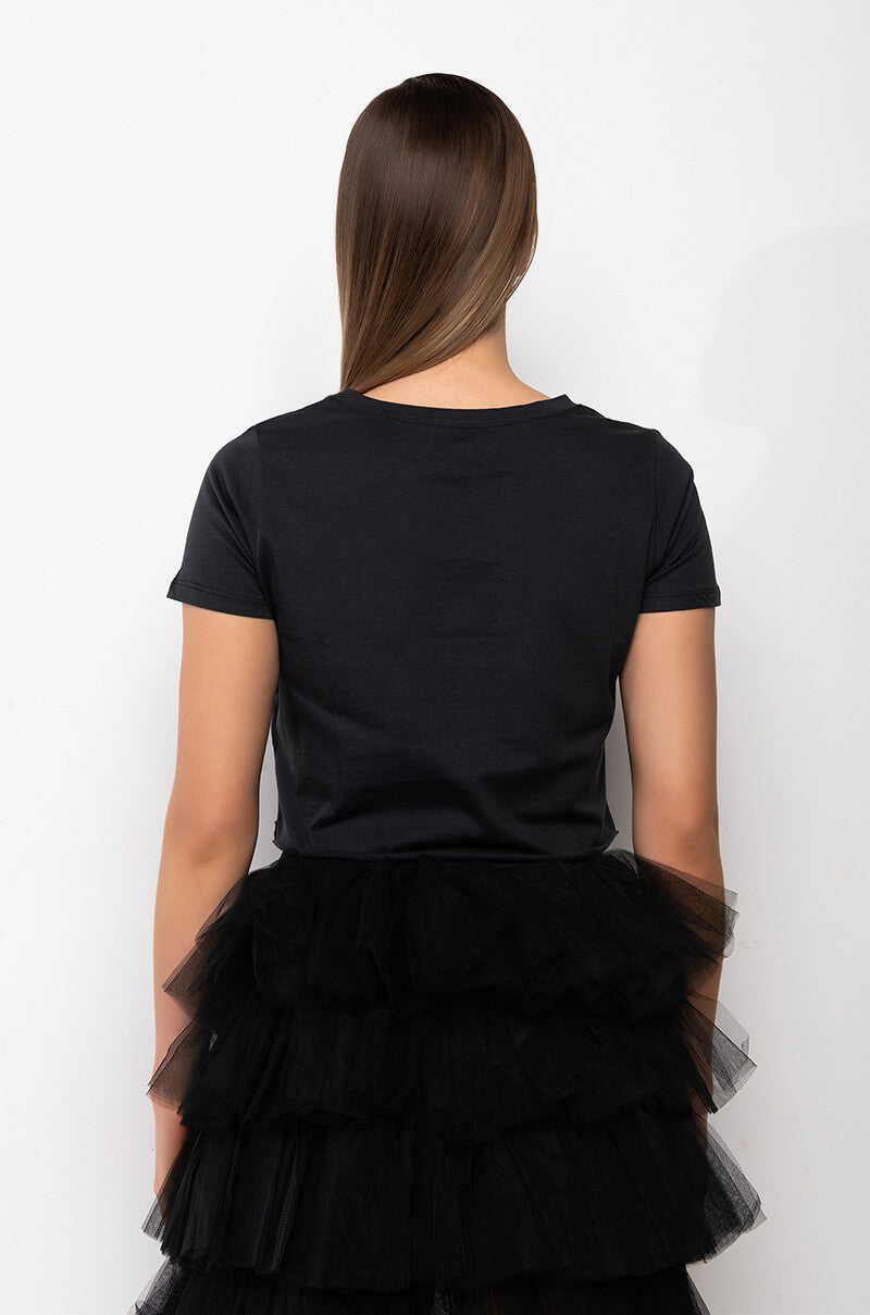 LONG LIVE ROCK N ROLL CROPPED GRAPHIC T