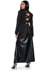 TINASHE BOW BACK BLAZER