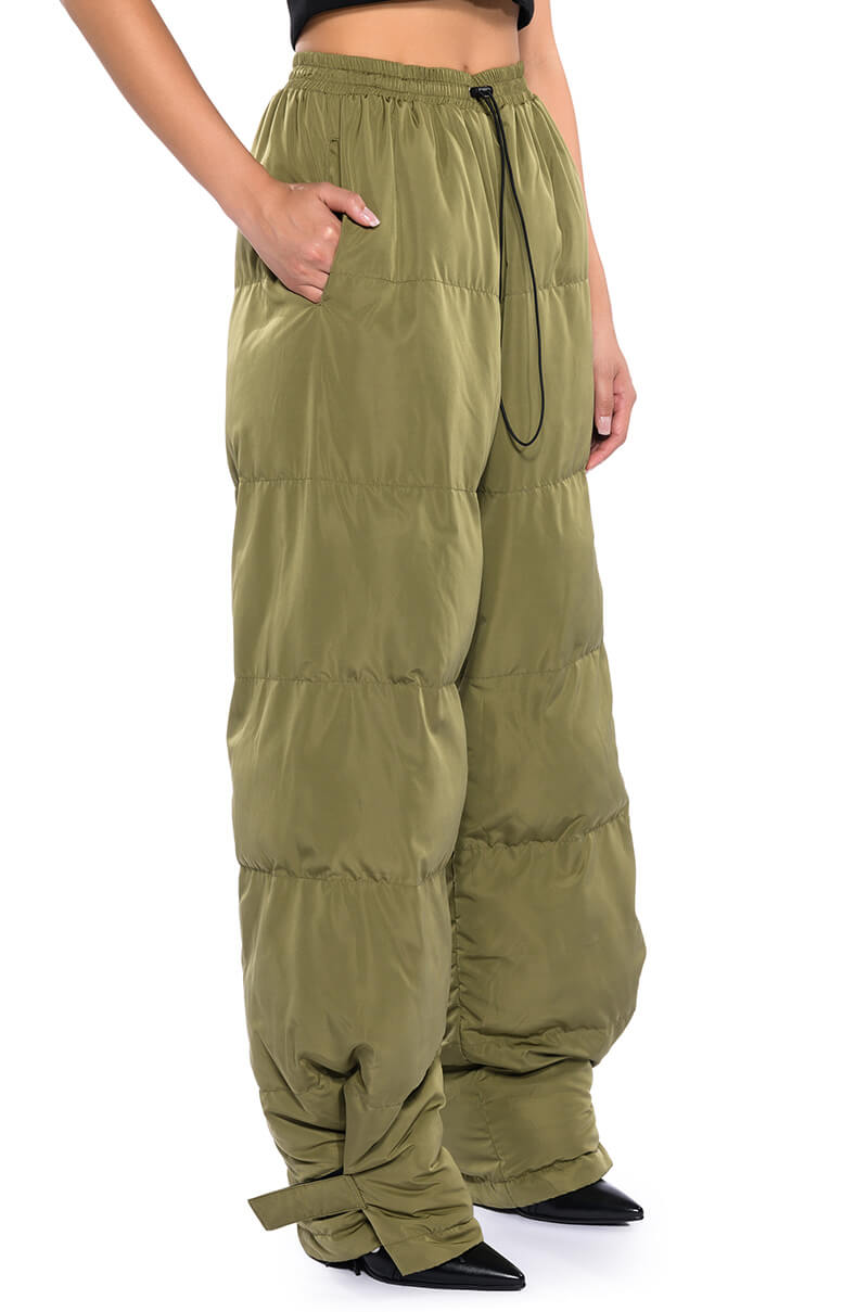 LORENA WIDE LEG PUFFER PANT