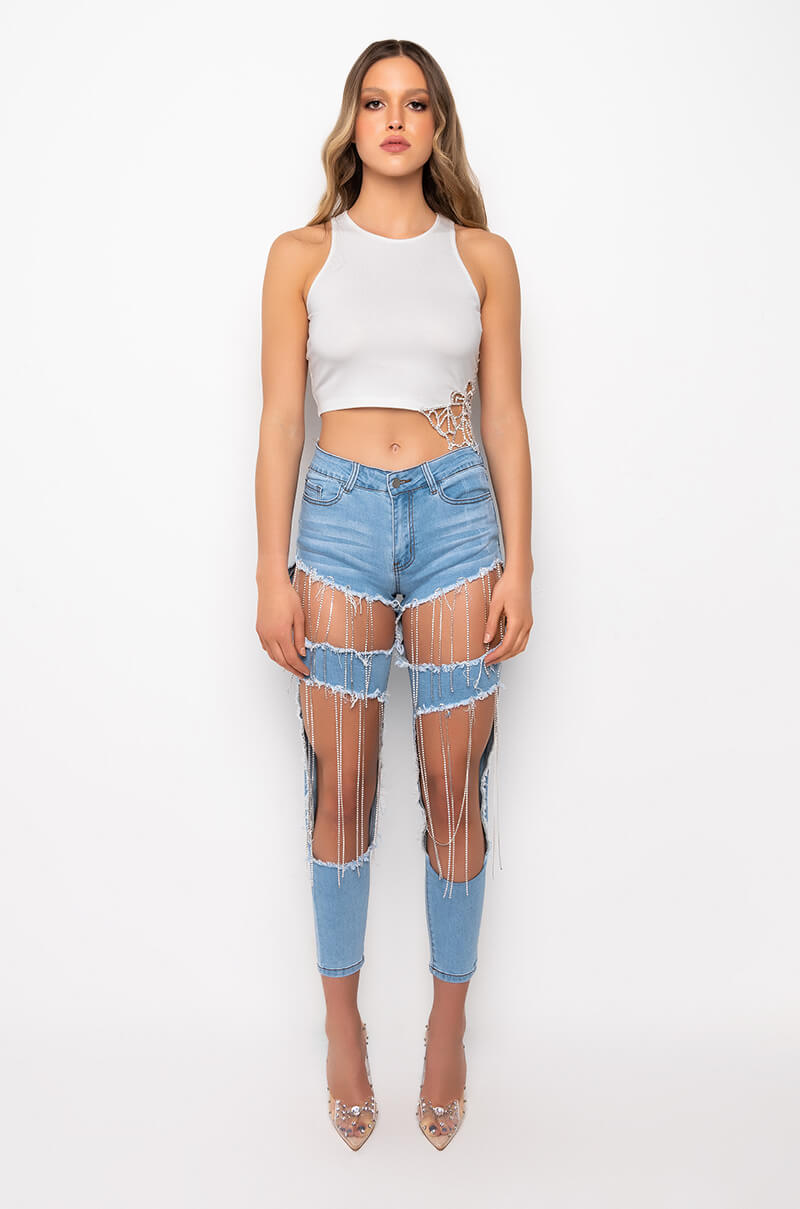 SEXY DENIM HIGH RISE DENIM