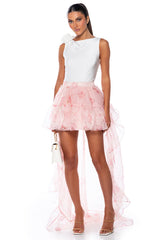 LOST IN A DREAM TULLE HIGH LOW SKIRT