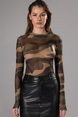 LOST IN LIFE LONG SLEEVE MESH BODYSUIT