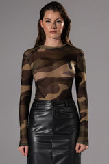 LOST IN LIFE LONG SLEEVE MESH BODYSUIT
