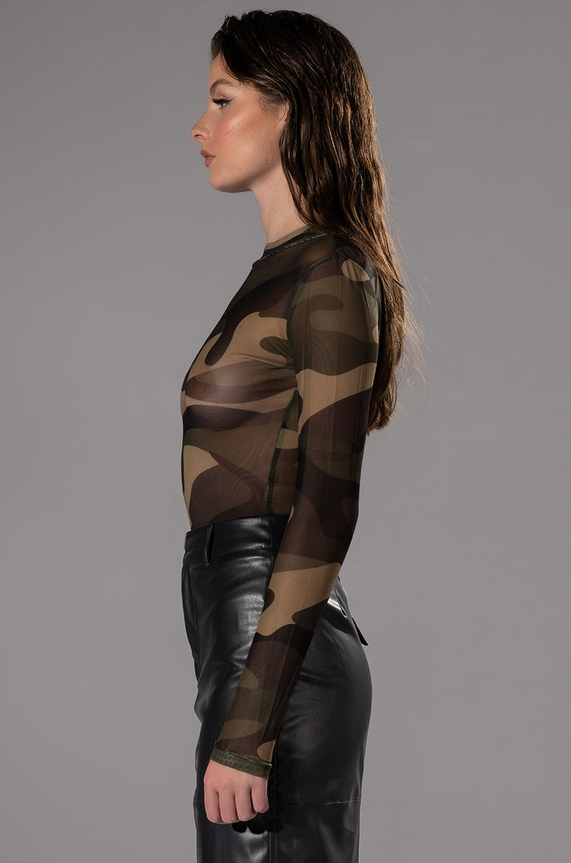 LOST IN LIFE LONG SLEEVE MESH BODYSUIT
