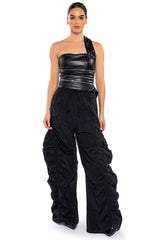 LOTTI RUCHED NYLON JOGGER