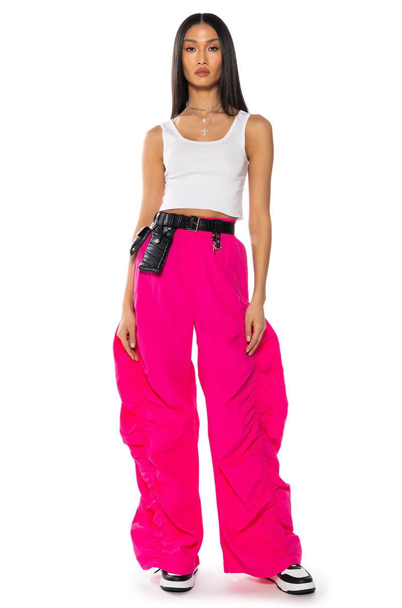 LOTTI RUCHED NYLON JOGGER