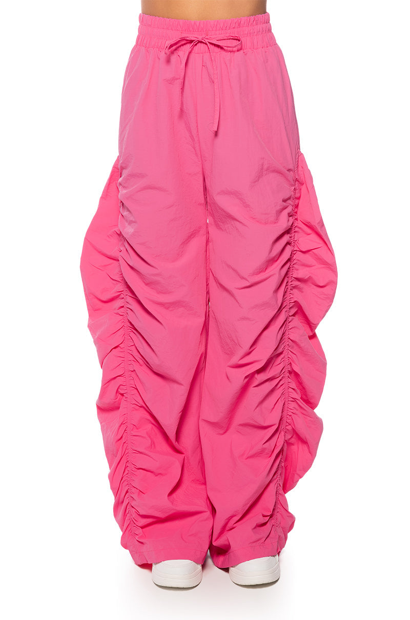 LOTTI RUCHED NYLON JOGGER