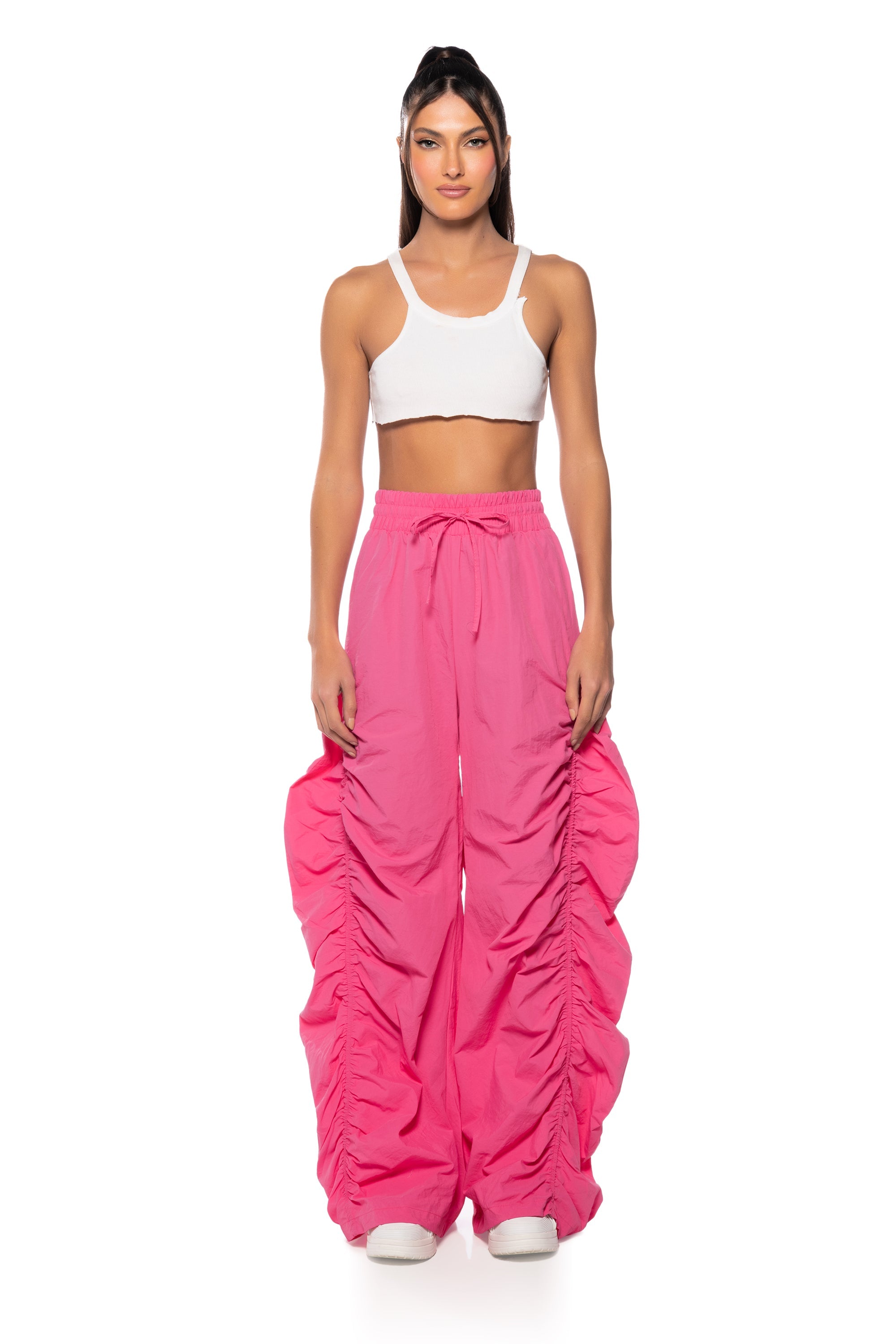LOTTI RUCHED NYLON JOGGER