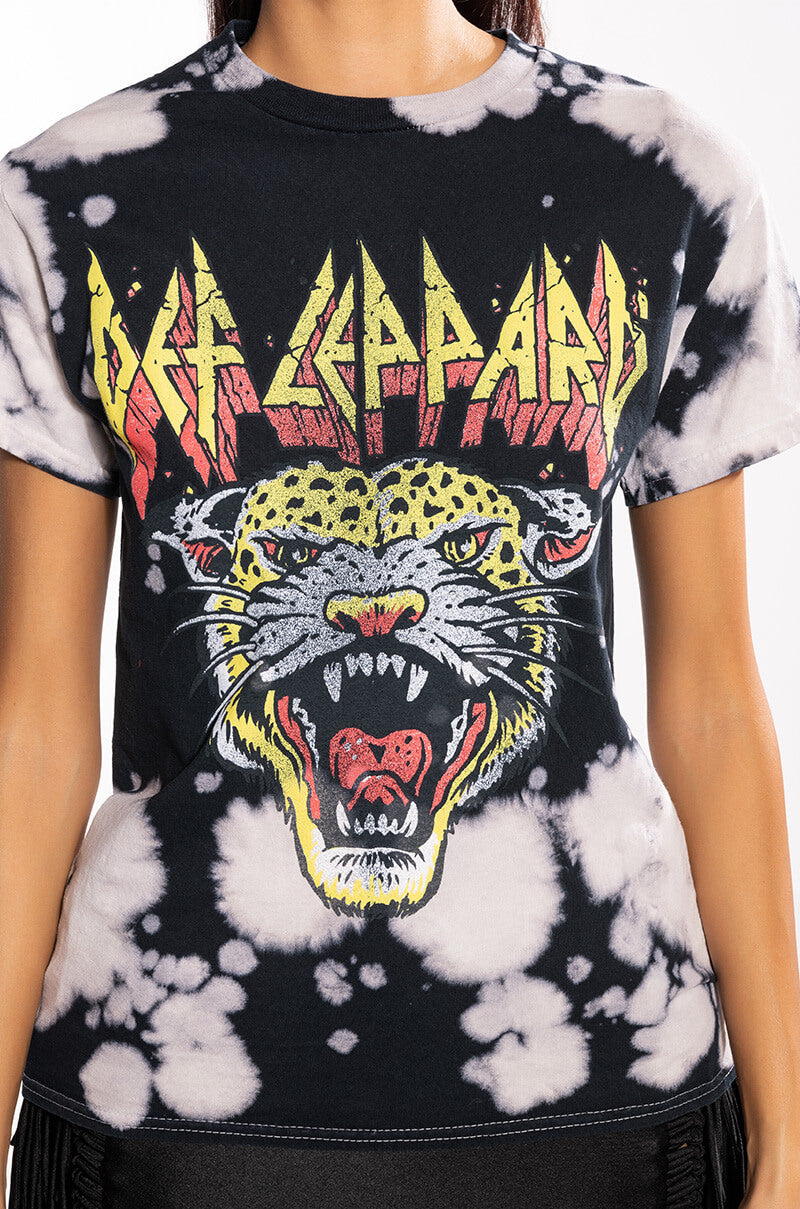 LOVE BITES TIE DYE GRAPHIC BAND TSHIRT