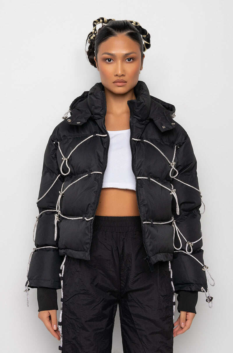 LOVE IN THE CITY DIAMOND STRING PUFFER