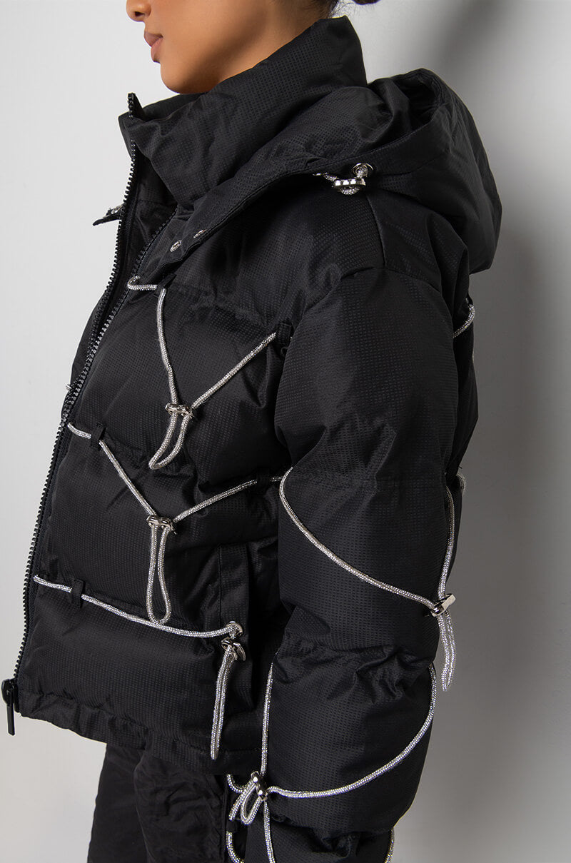 LOVE IN THE CITY DIAMOND STRING PUFFER
