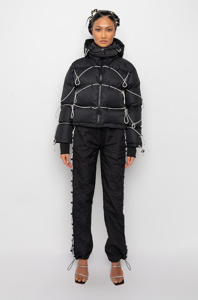 LOVE IN THE CITY DIAMOND STRING PUFFER