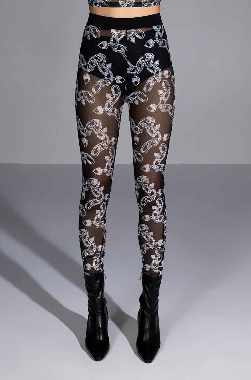 LOVE ON LOCKDOWN MESH LEGGING