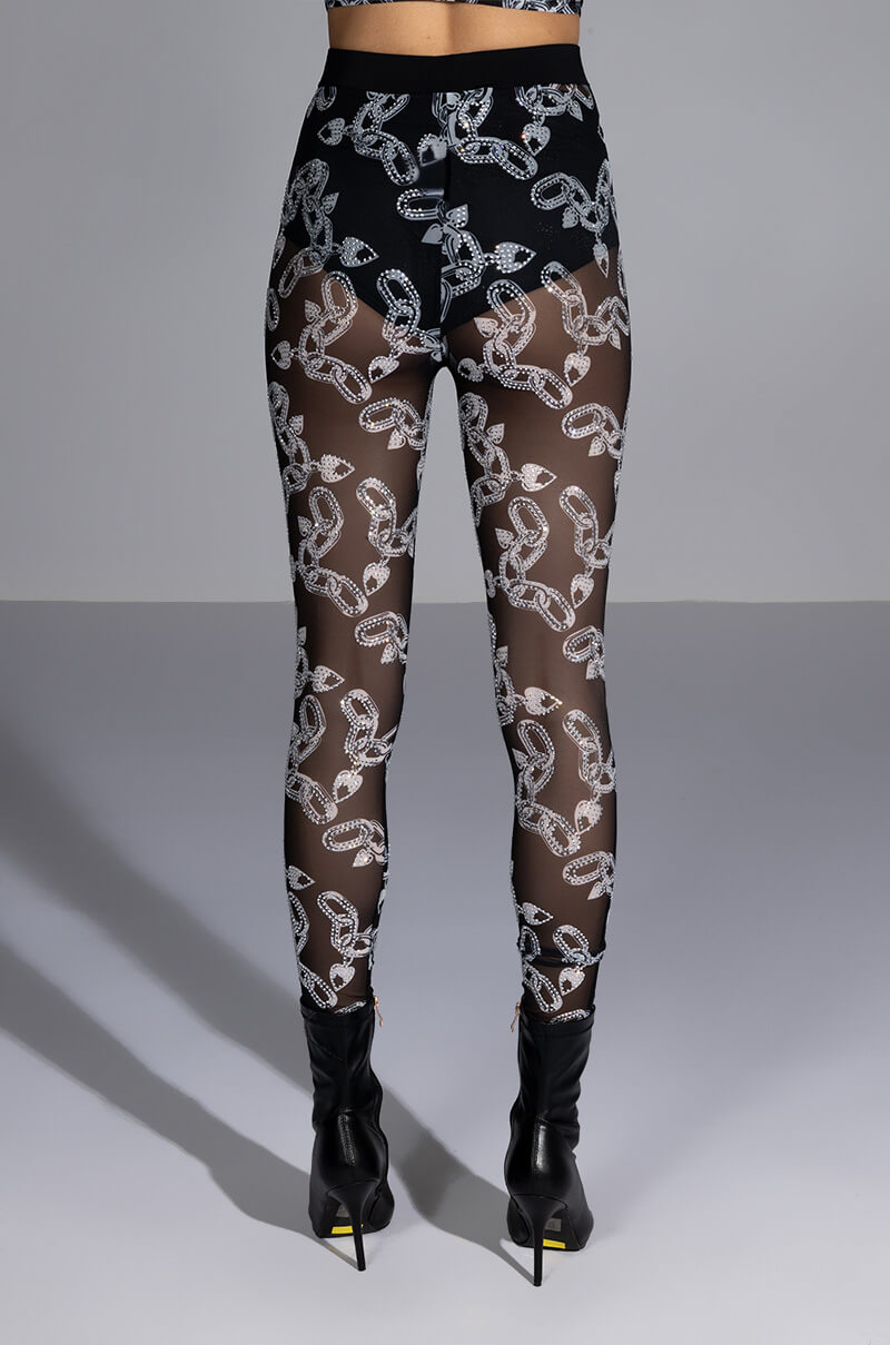 LOVE ON LOCKDOWN MESH LEGGING