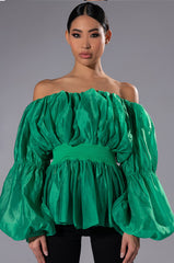 LOVE SPRUNG OFF THE SHOULDER BLOUSE