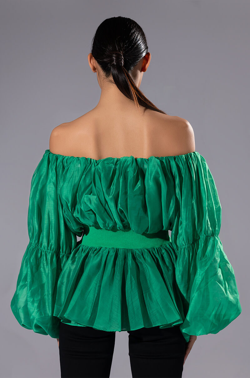 LOVE SPRUNG OFF THE SHOULDER BLOUSE