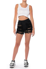 LOVE YOU TO PIECES DENIM SHORT