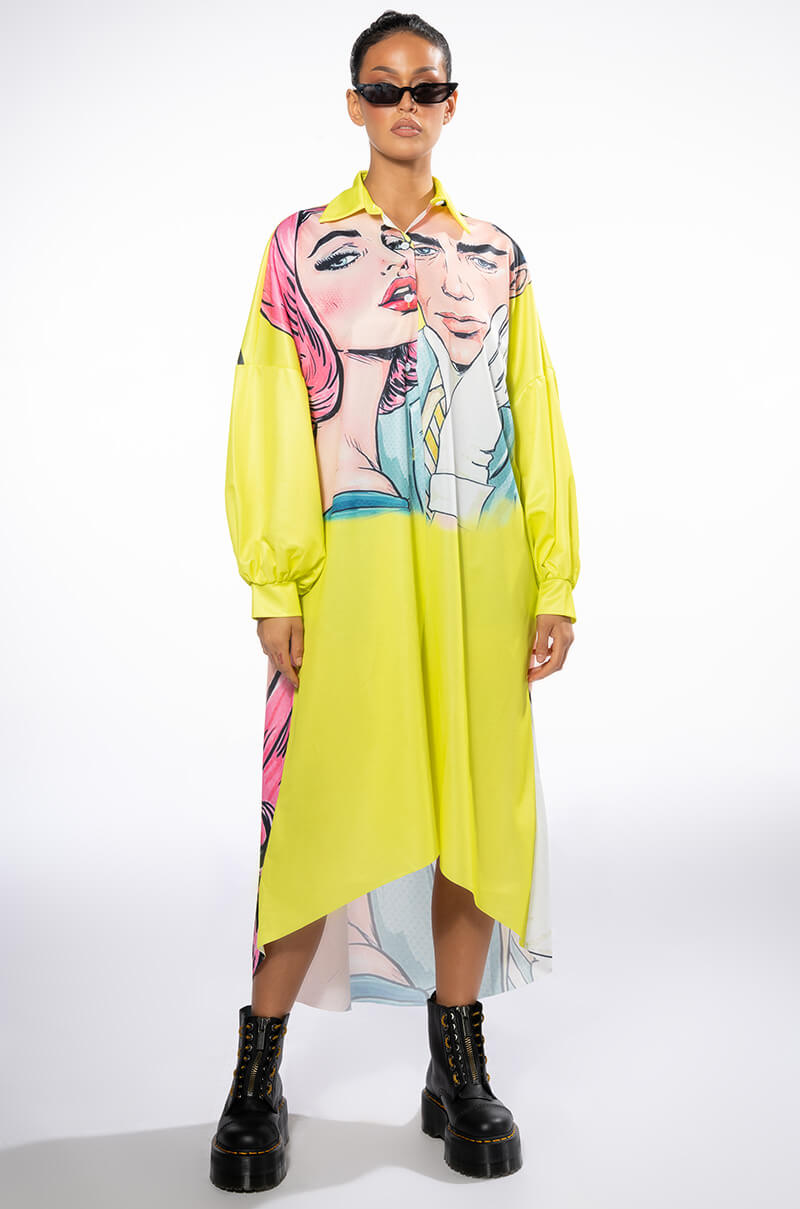 LOVERS LONG BUTTON DOWN BLOUSE