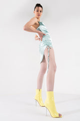 LOVING MYSELF MINI SATIN DRESS